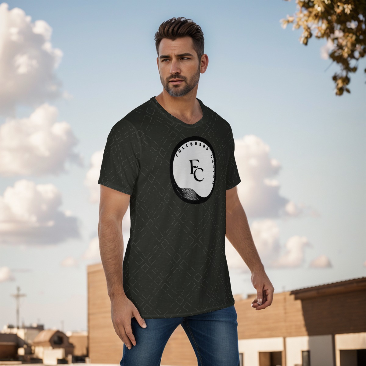 All-Over Print Men's O-Neck T-Shirt - Image 2