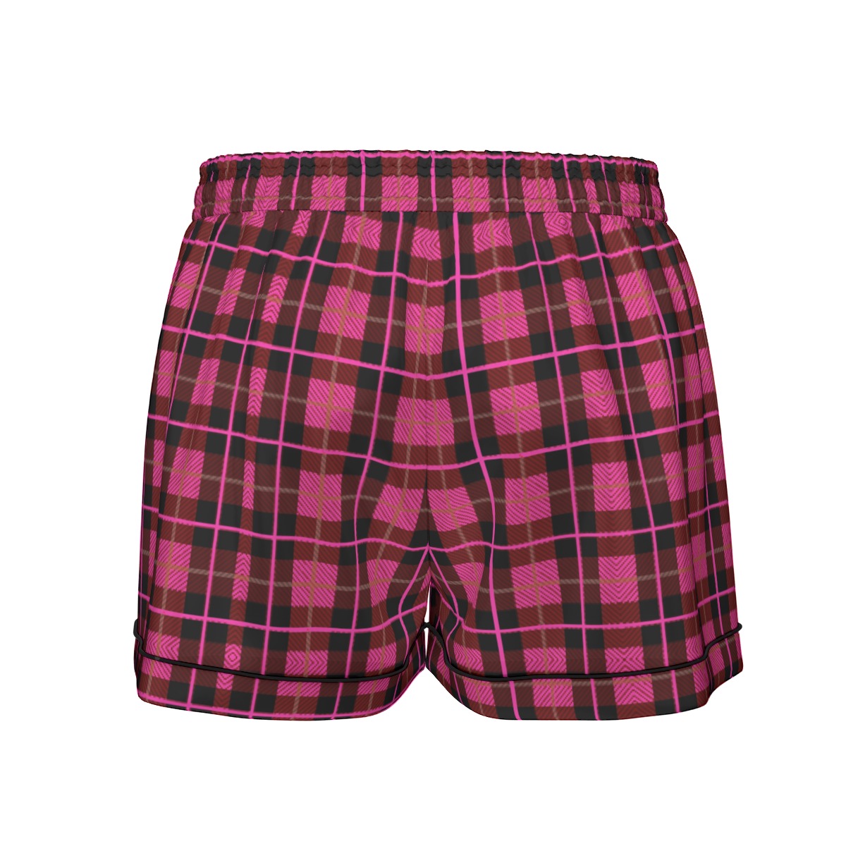 FullbreedCustom Print Women's Imitation Silk Pajama Set With Short Sleeve - Image 9