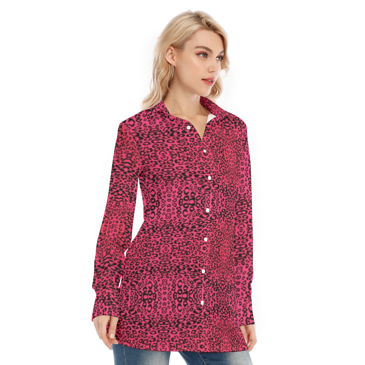 FullbreedCustom Print Women's Long Shirt - Image 2