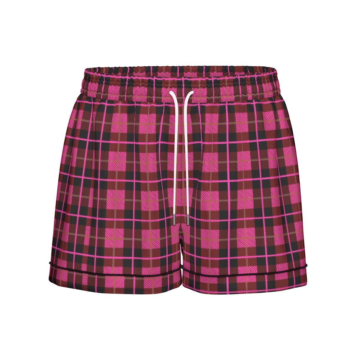 FullbreedCustom Print Women's Imitation Silk Pajama Set With Short Sleeve - Image 8