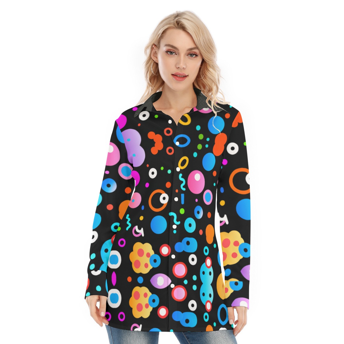 FullbreedCustom Print Women's Long Shirt