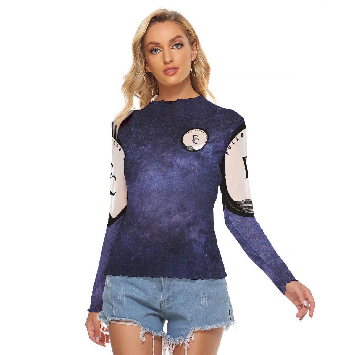 FullbreedCustom Print Women's Mesh T-shirt - Image 2