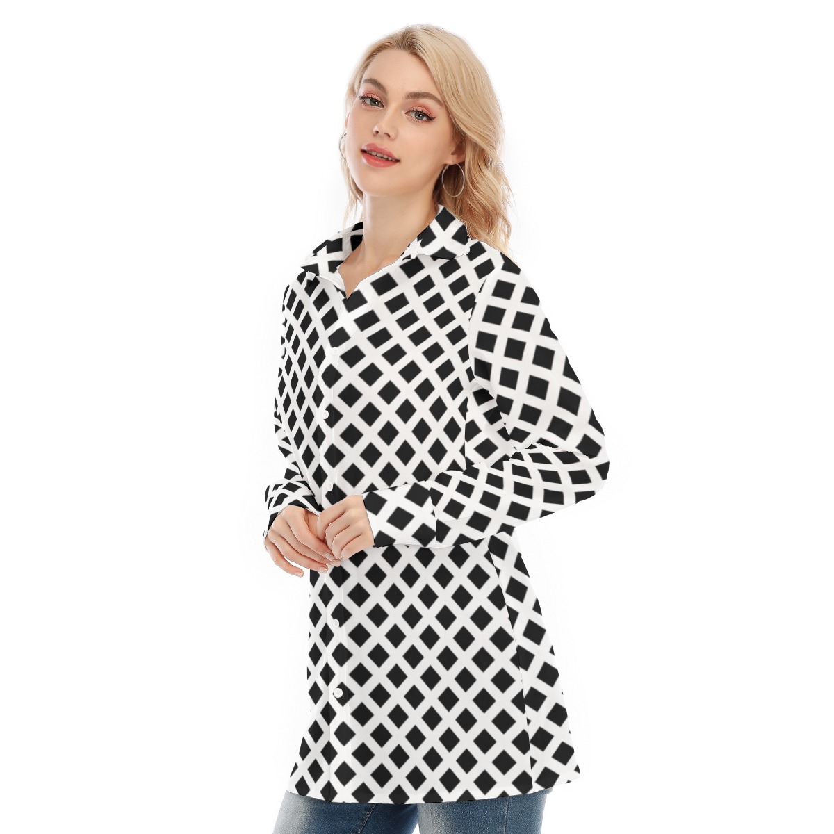 All-Over Print Women's Long Shirt - Image 3