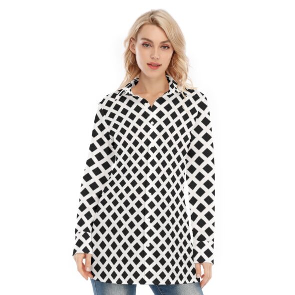 All-Over Print Women's Long Shirt