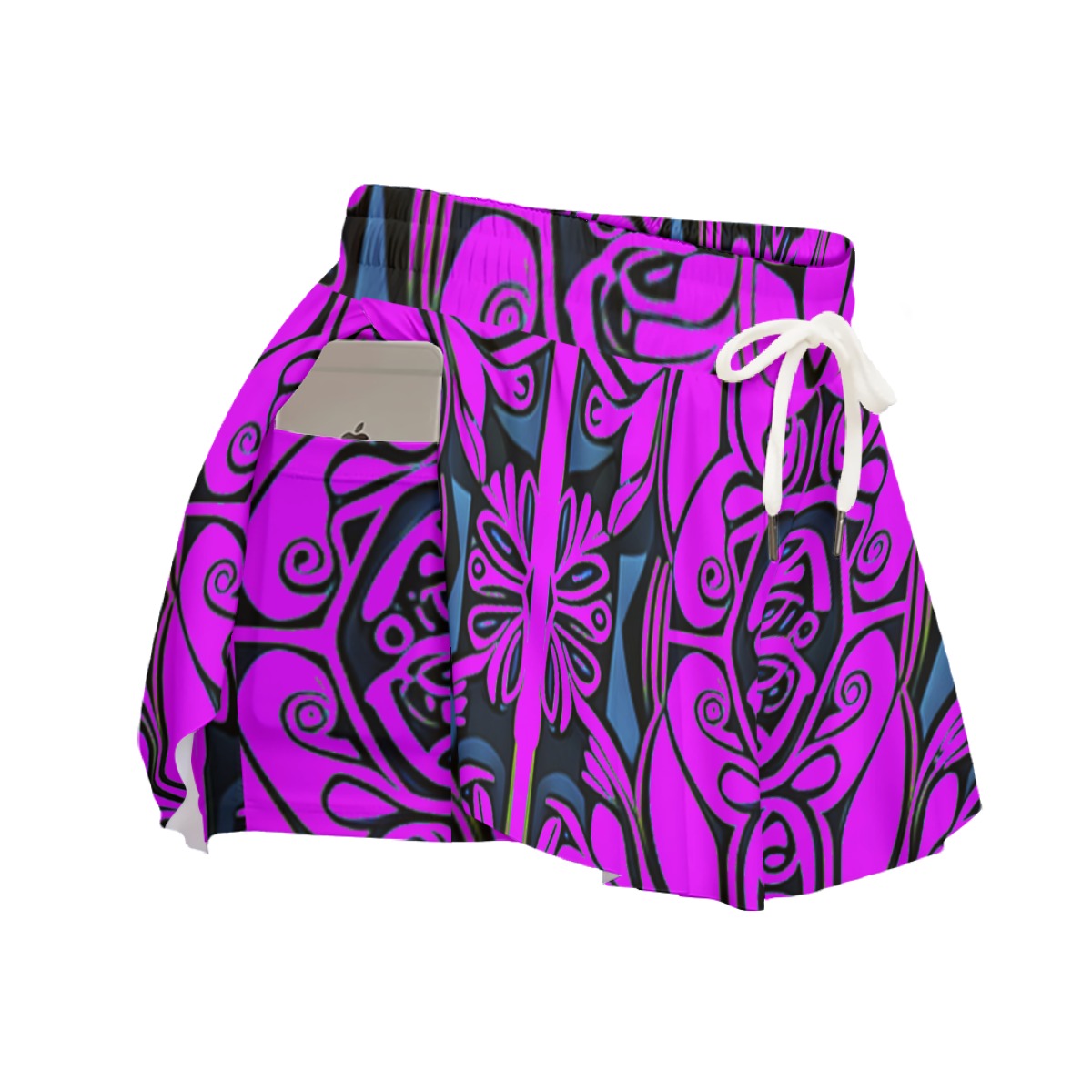 FullbreedCustom Print Women's Sport Skorts With Pocket - Image 3