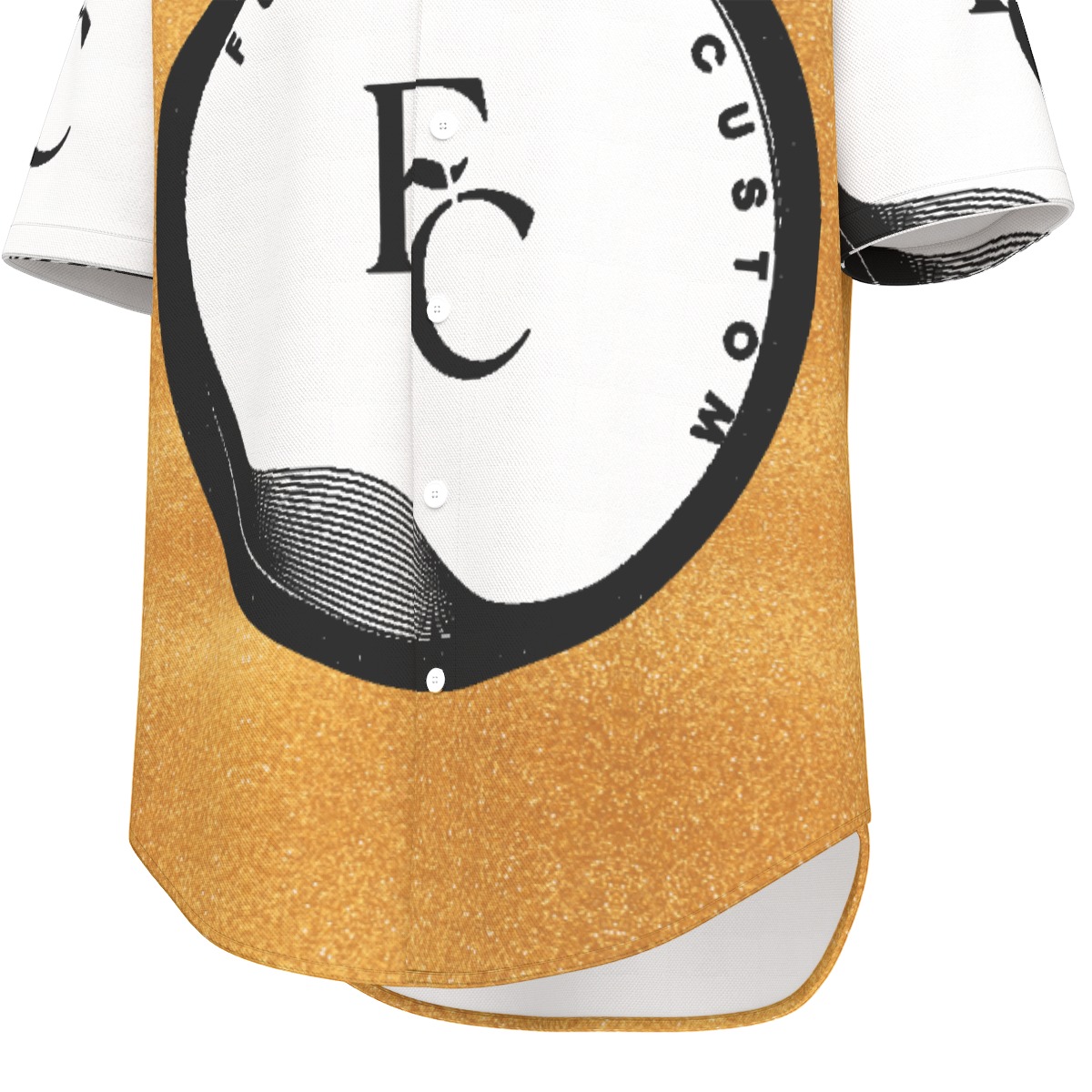 FullbreedCustom Print Men's Short Sleeve Baseball Jersey - Image 7