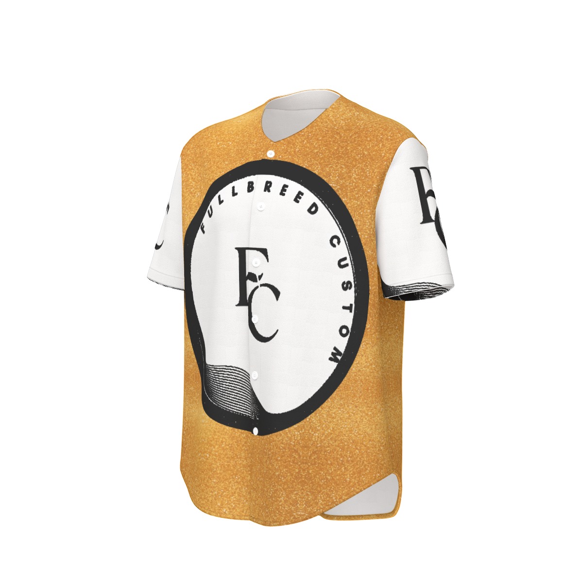 FullbreedCustom Print Men's Short Sleeve Baseball Jersey - Image 3