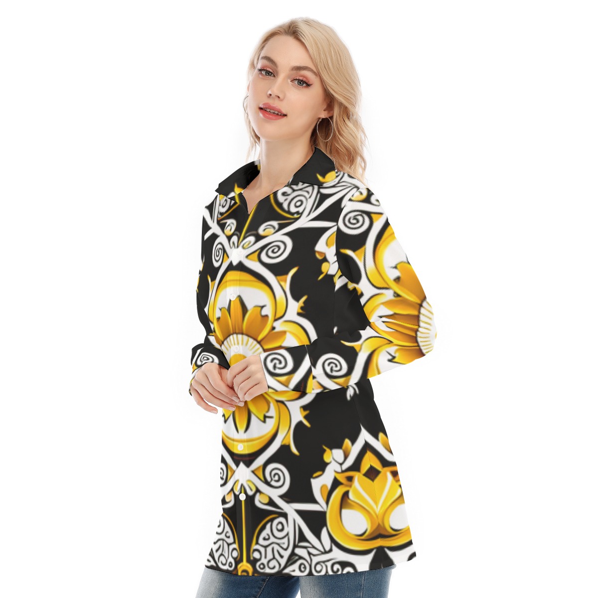 FullbreedCustom Print Women's Long Shirt