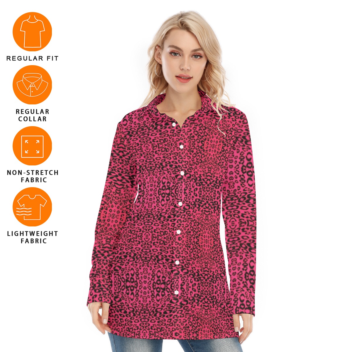 FullbreedCustom Print Women's Long Shirt - Image 6