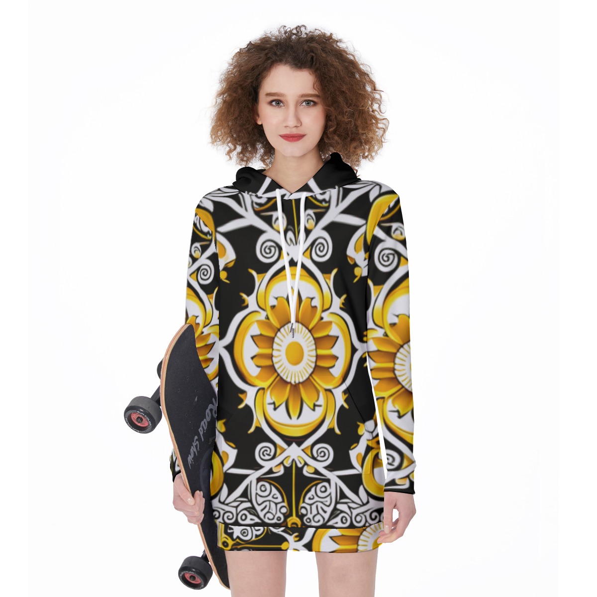 FullbreedCustom Print Women's Long Hoodie - Image 2