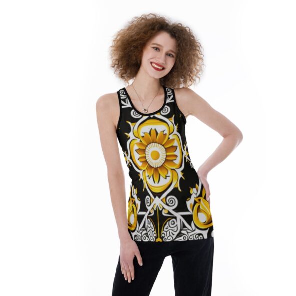 FullbreedCustom Print Women's Back Hollow Tank Top
