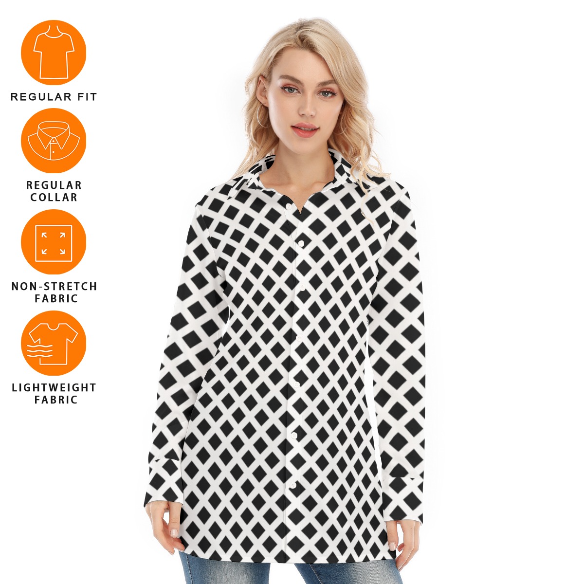 All-Over Print Women's Long Shirt - Image 6