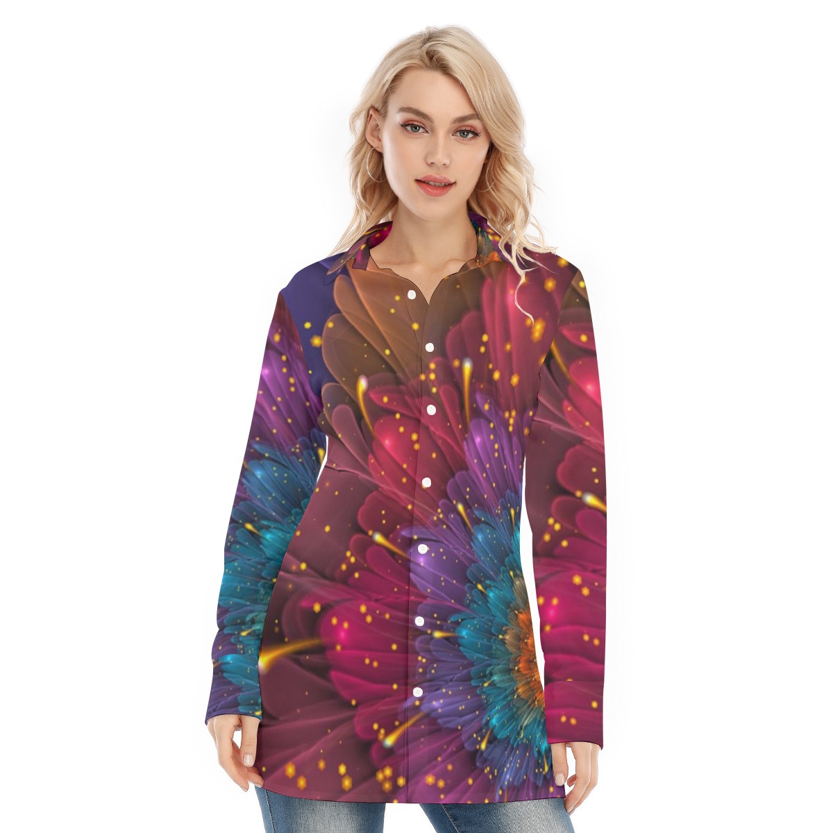FullbreedCustom Print Women's Long Shirt