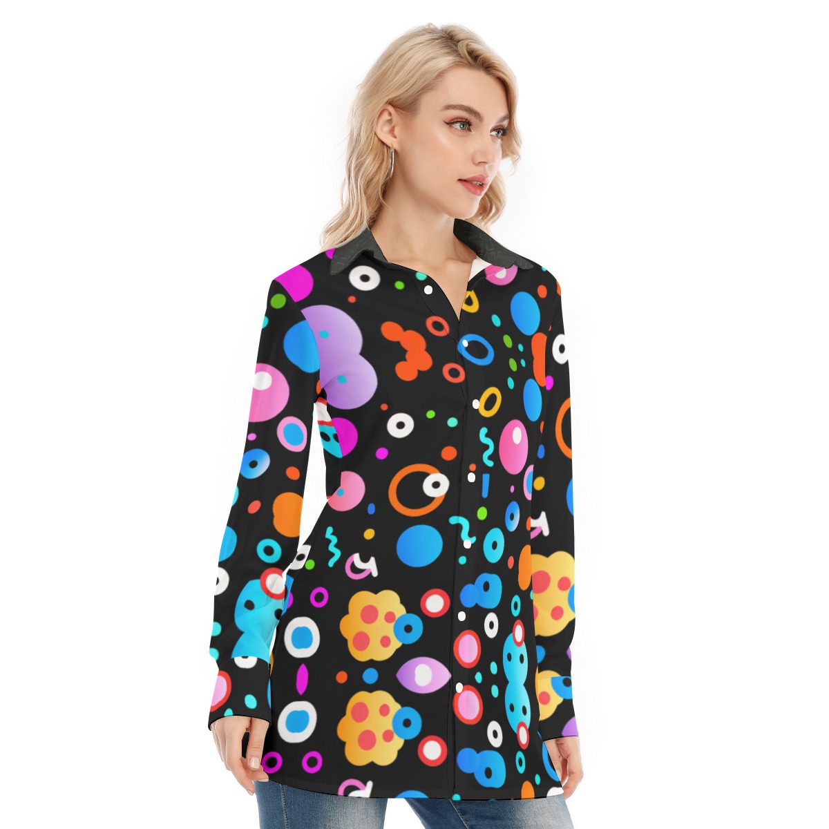 FullbreedCustom Print Women's Long Shirt - Image 2