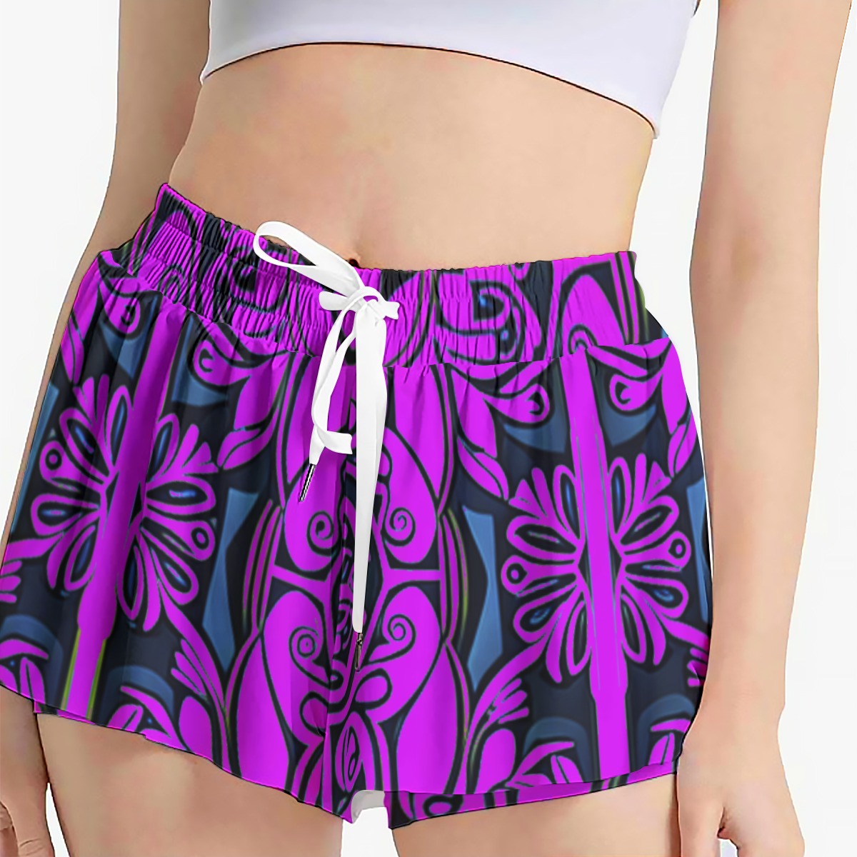 FullbreedCustom Print Women's Sport Skorts With Pocket - Image 2