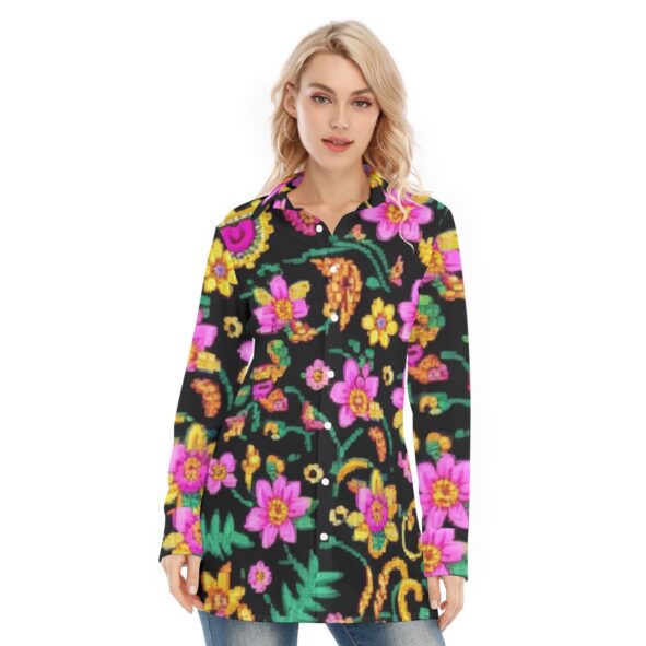 All-Over Print Women's Long Shirt