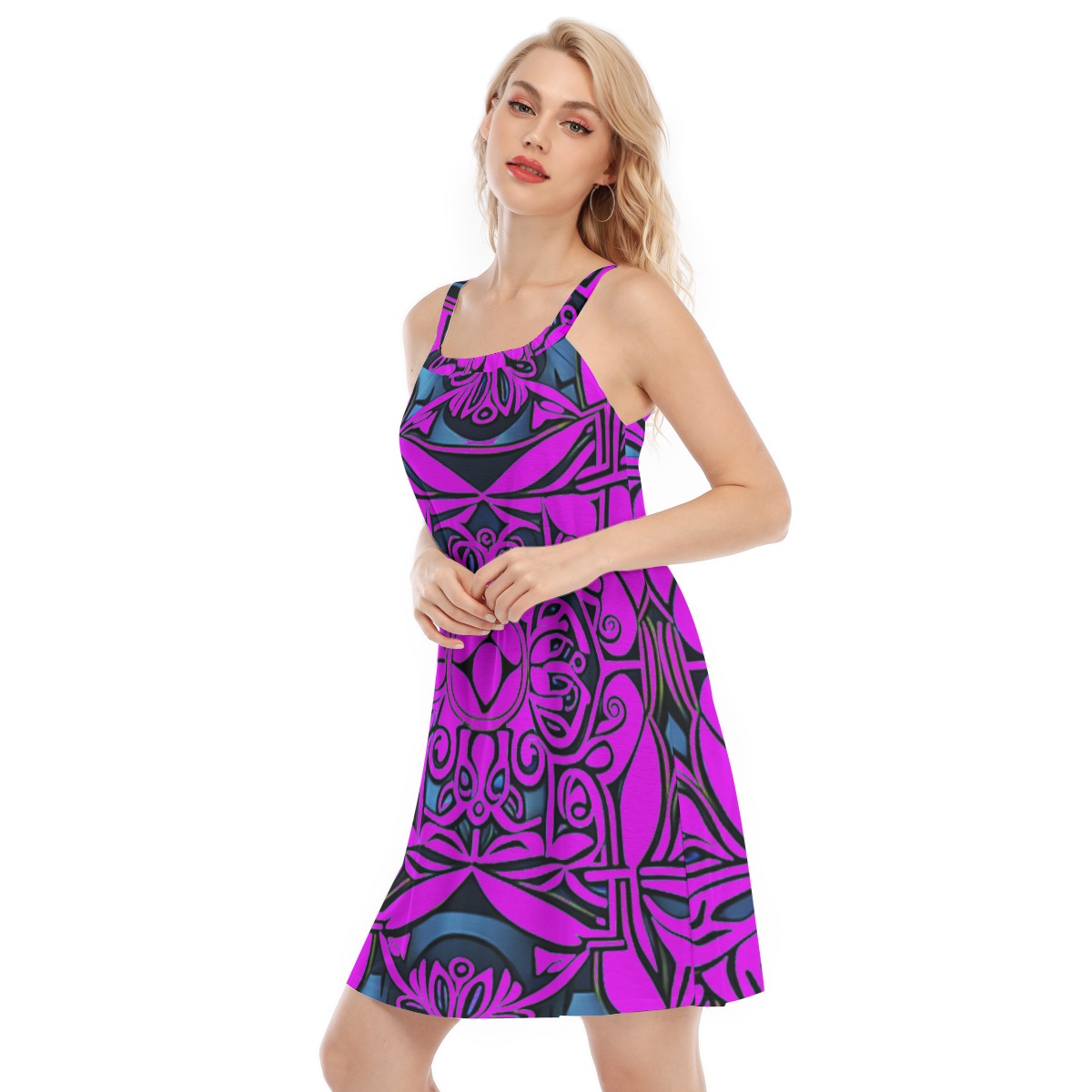 All-Over Print Women's Sleeveless Cami Dress - Image 2