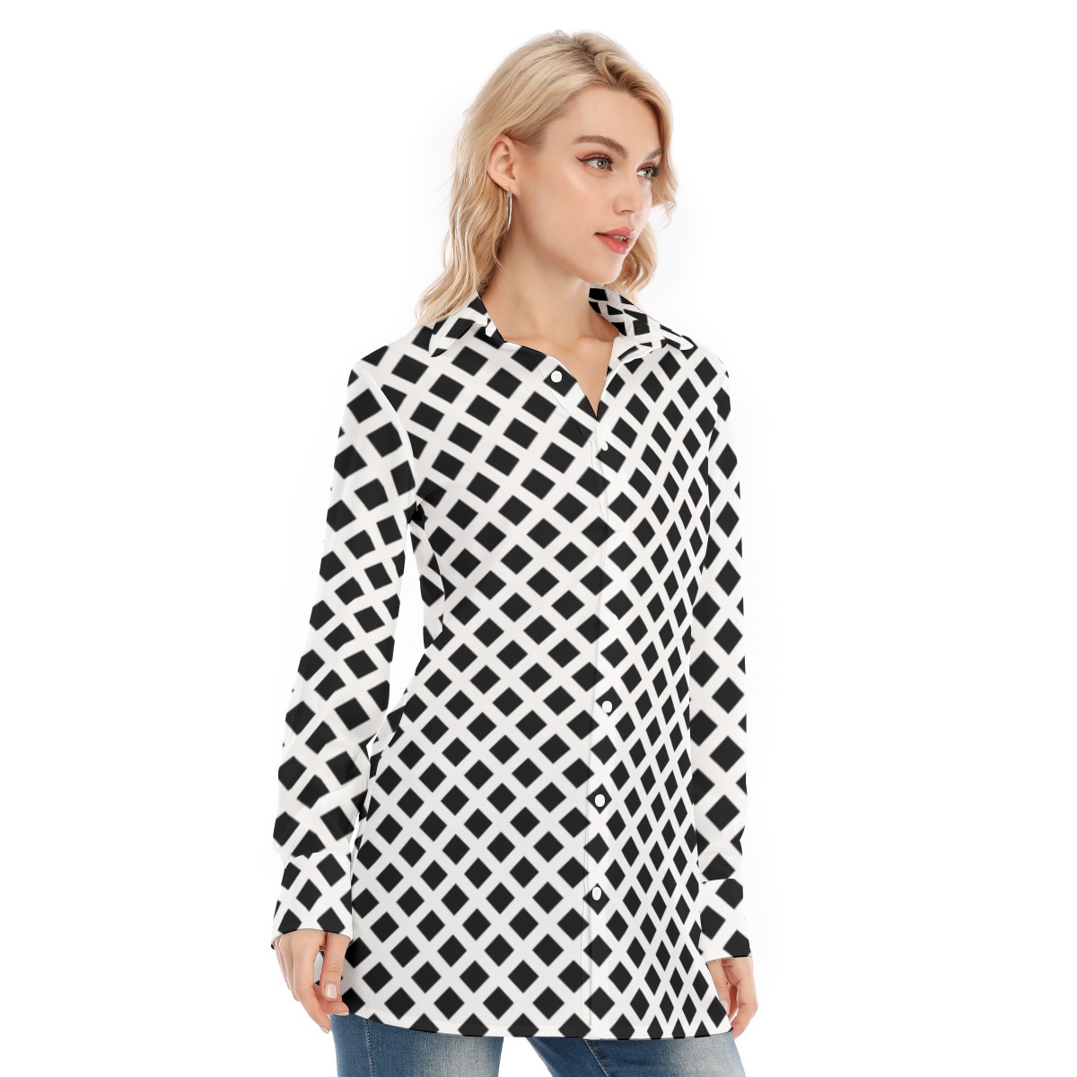 All-Over Print Women's Long Shirt - Image 2