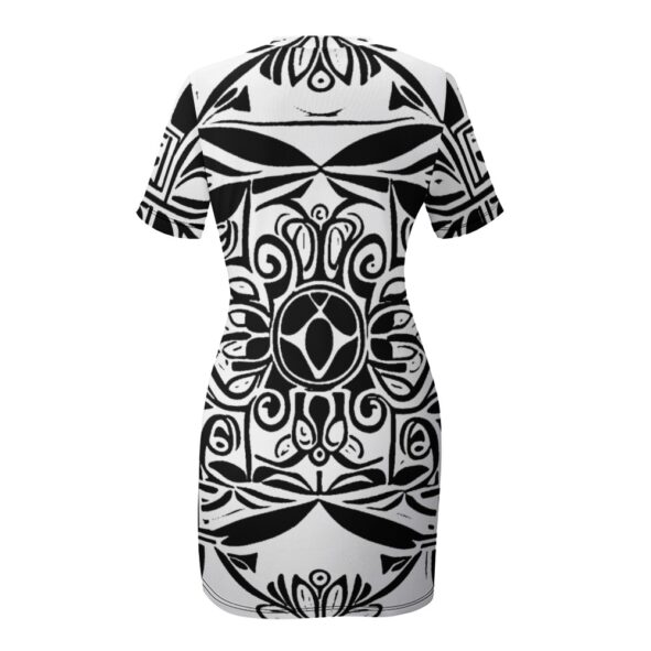 kokorepublic White Crew Neck Short Sleeve Dress