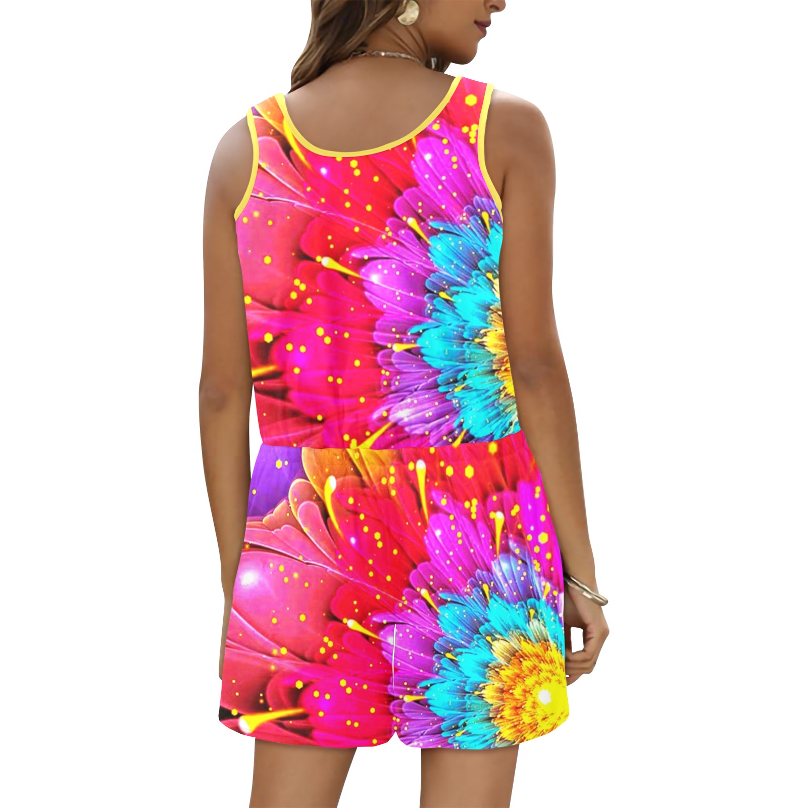 kokorepublic Print Vest Short Jumpsuit (Sets 15) - Image 2