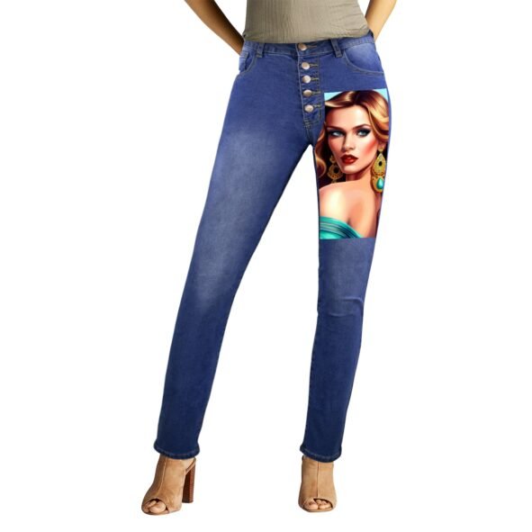 fullbreedcustom Women's Jeans (Front&Back Printing)