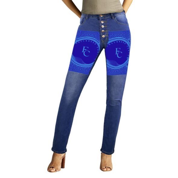 fullbreedcustom Women's Jeans (Front&Back Printing)