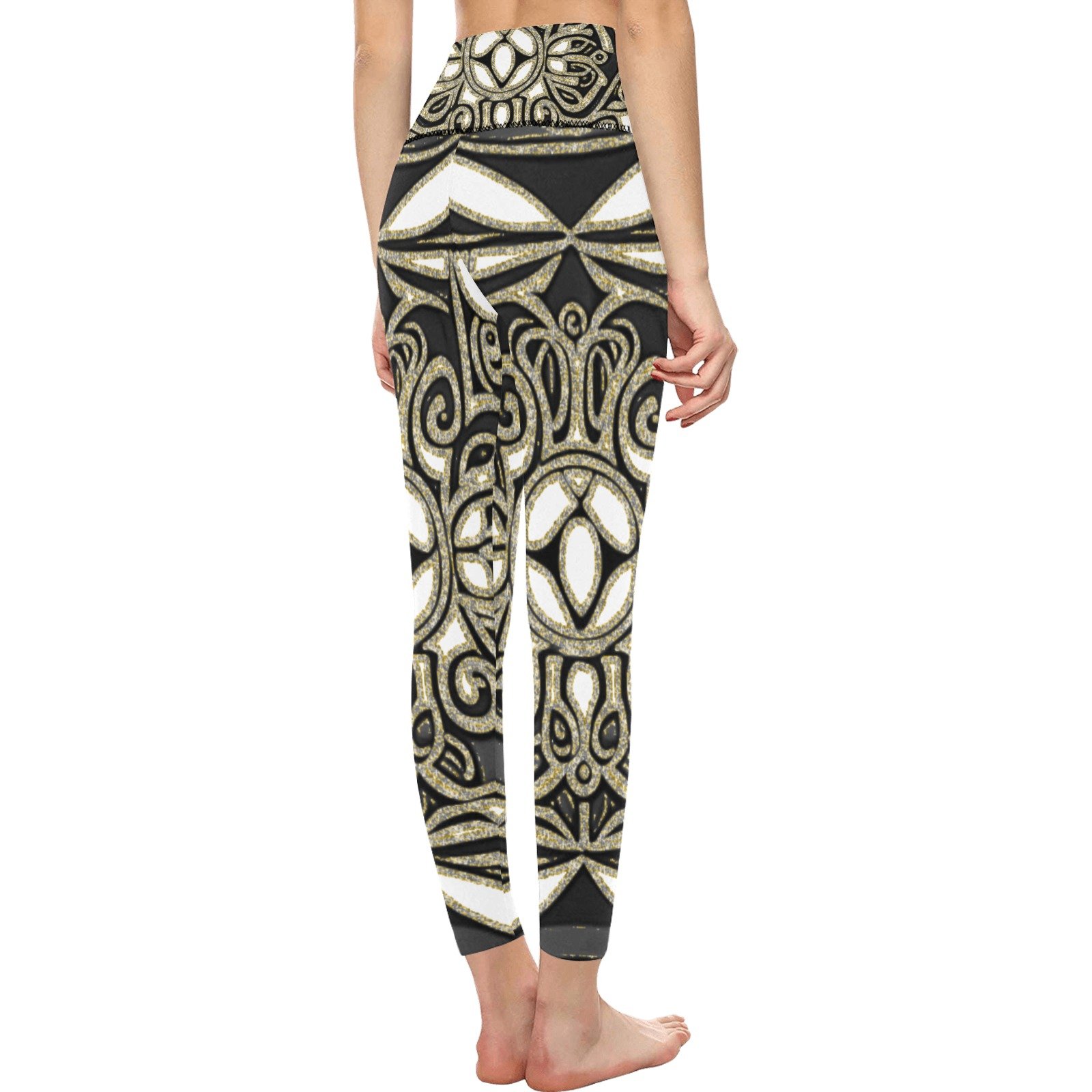 FullbreedCustom Women's High-Waisted Leggings (Model L36) - Image 2