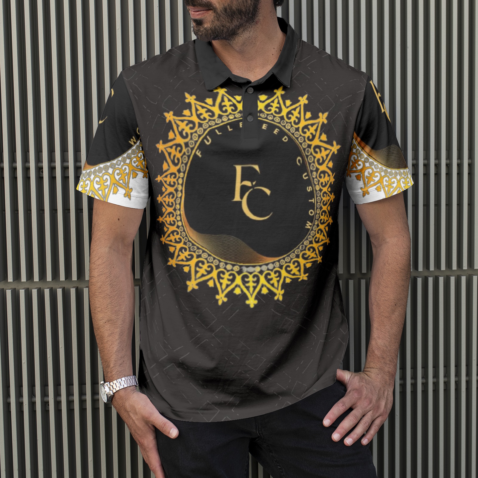 Men's All-Over Print Polo Shirts - Image 5