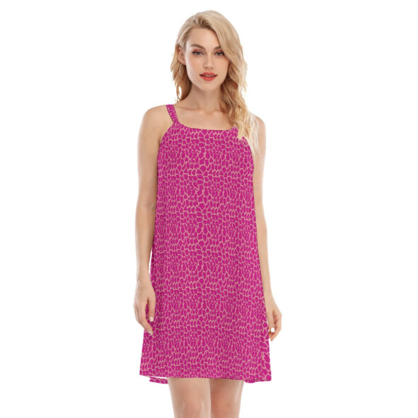 All-Over Print Women's O-neck Cami Dress