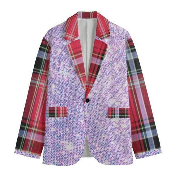 FullbreedCustom Print Men's Casual Flat Lapel Collar Blazer