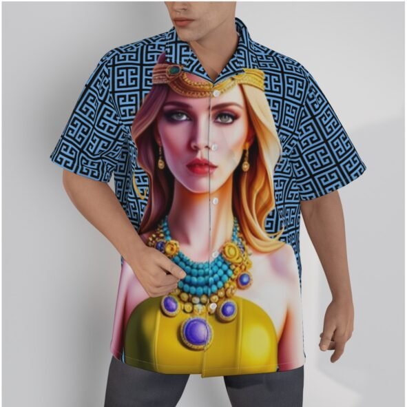 fullbreedcustom. Print Men's Hawaiian Shirt With Button Closure