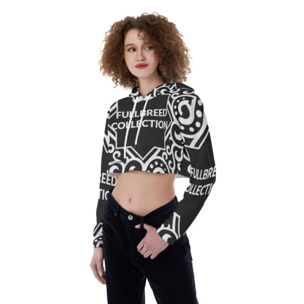 All-Over Print Women's Crop Top Hoodie