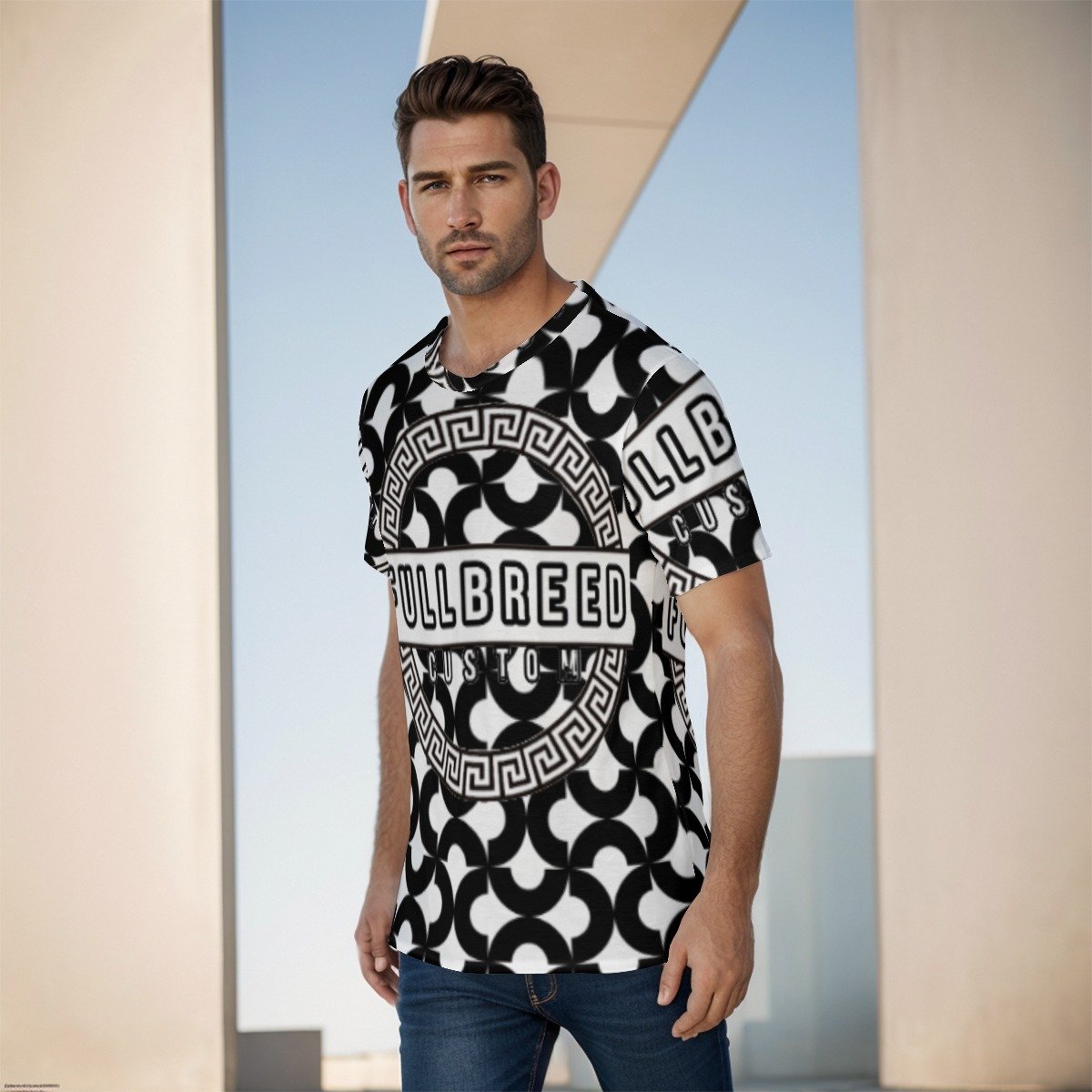 fullbreedcustom. Print Men's O-Neck T-Shirt - Image 3