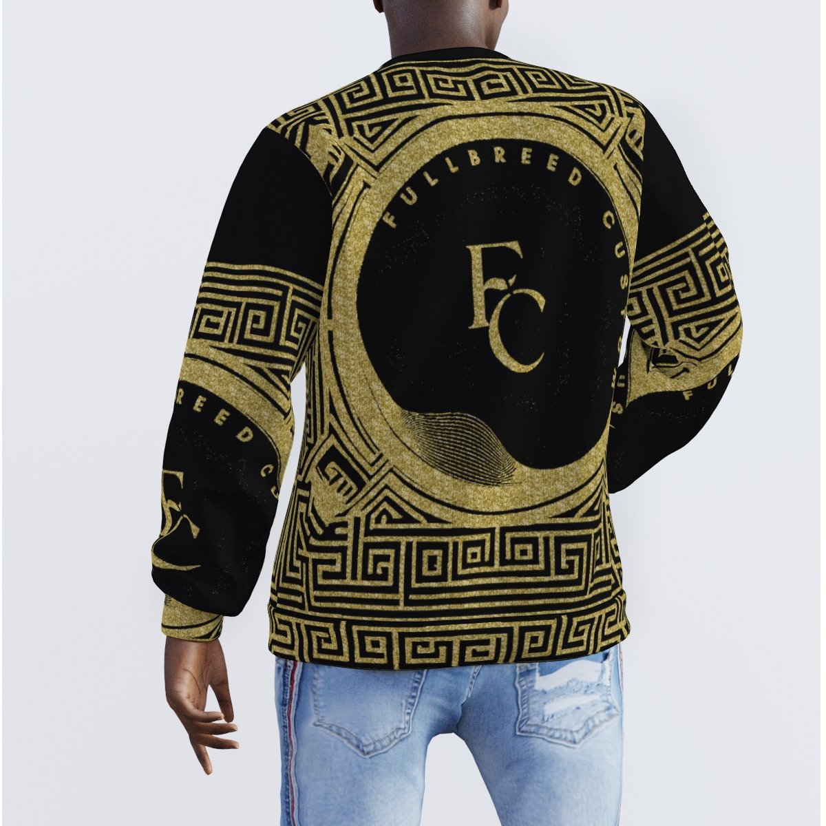 FullbreedCustom Print Men's Sweater - Image 3