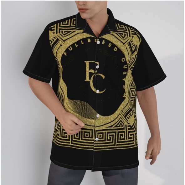 fullbreedcustom. Print Men's Hawaiian Shirt With Button Closure