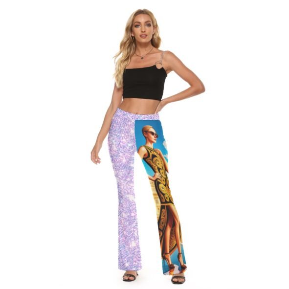 FullbreedCustom Print Women's Skinny Flare Pants