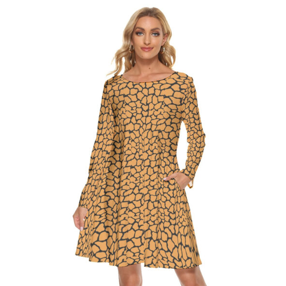 All-Over Print Women's Crew Neck Dress