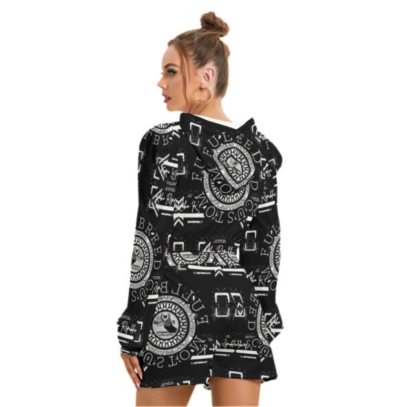 All-Over Print Women's Mirco Fleece Hoodie And Shorts Set