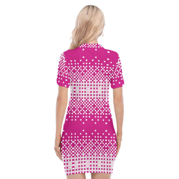 All-Over Print Women's Polo Collar Dress