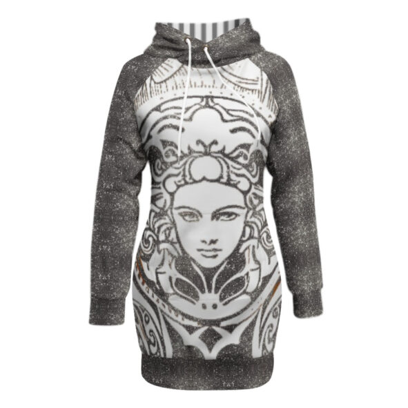 All-Over Print Women's Pullover Hoodie With Raglan Sleeve