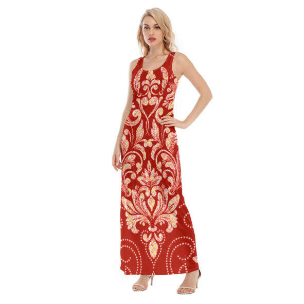 kokorepblic  Print Women's Vest Dress | Length To Ankle