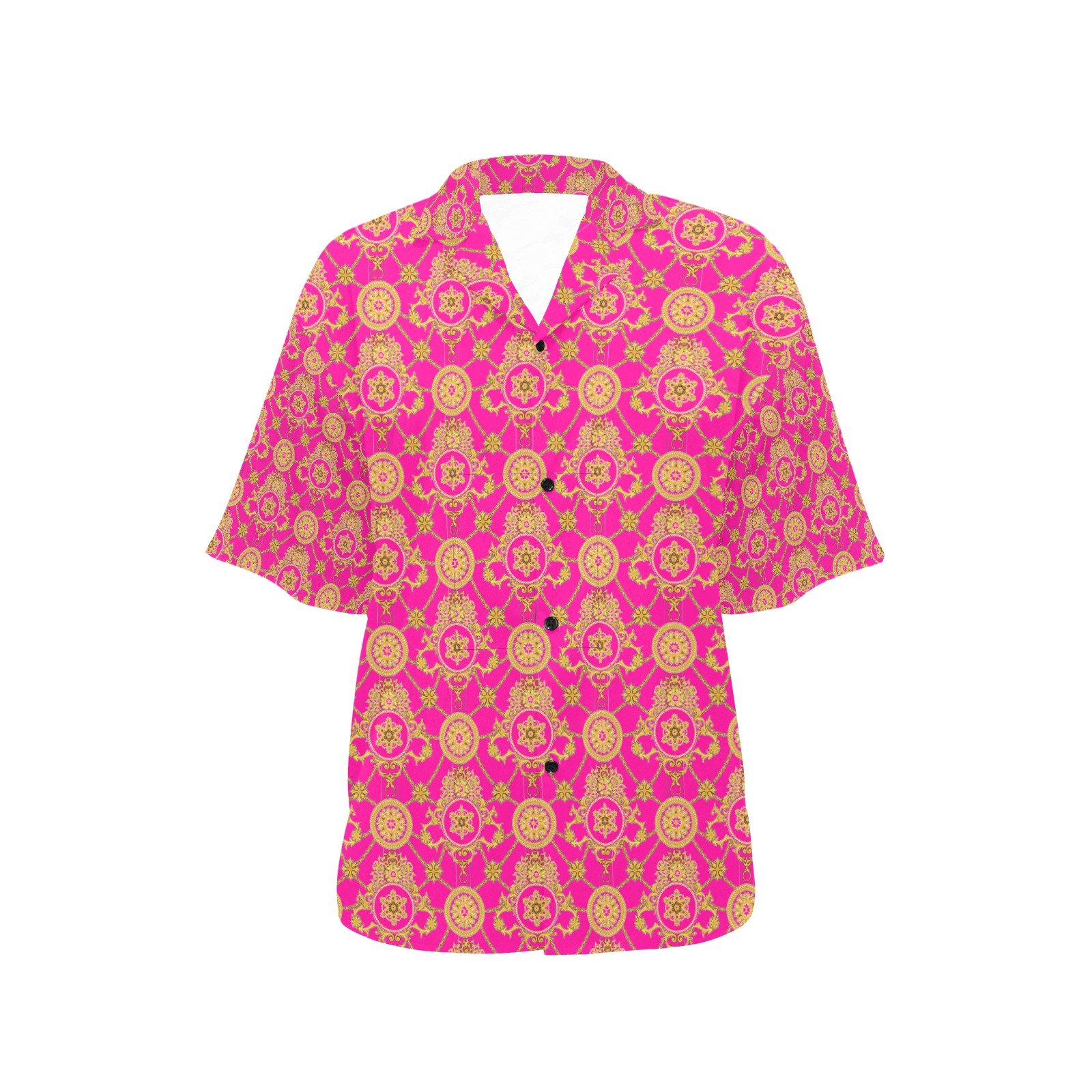 fullbreedcustom Print Hawaiian Shirt for Women (T58) - Image 3