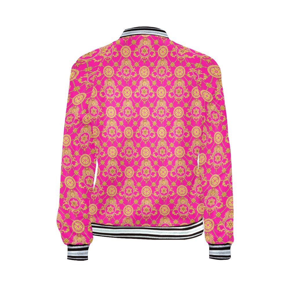 Fullbreedcustom Women's Horizontal Stripes Jacket (Model H21) - Image 5