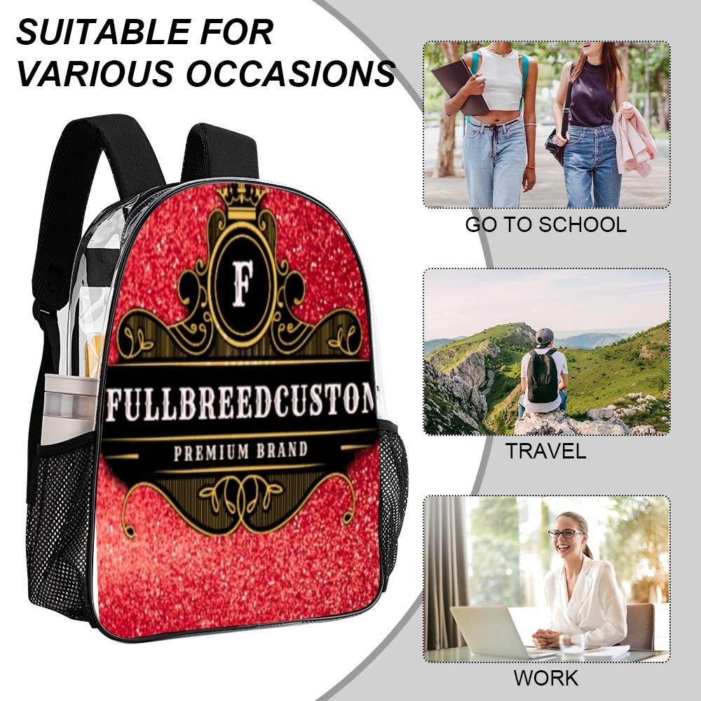 FullbreedCustom Transparent Bag 17 inch 2024 New - Image 6