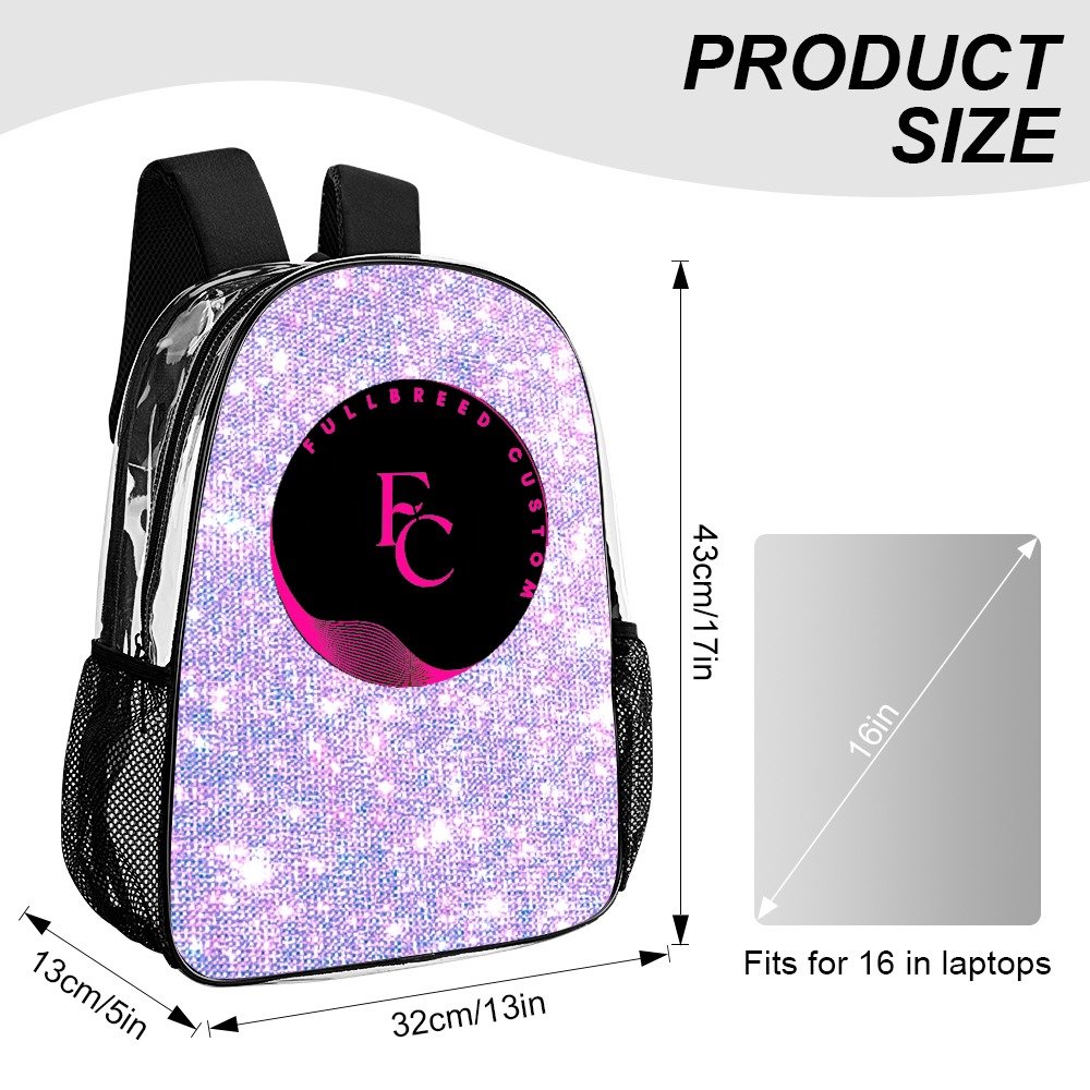 FullbreedCustom Transparent Bag 17 inch 2024 New - Image 4