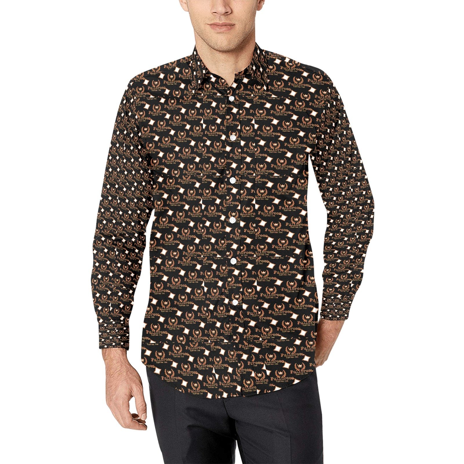 Men's All Over Print Long Sleeve Shirt(Model T61)