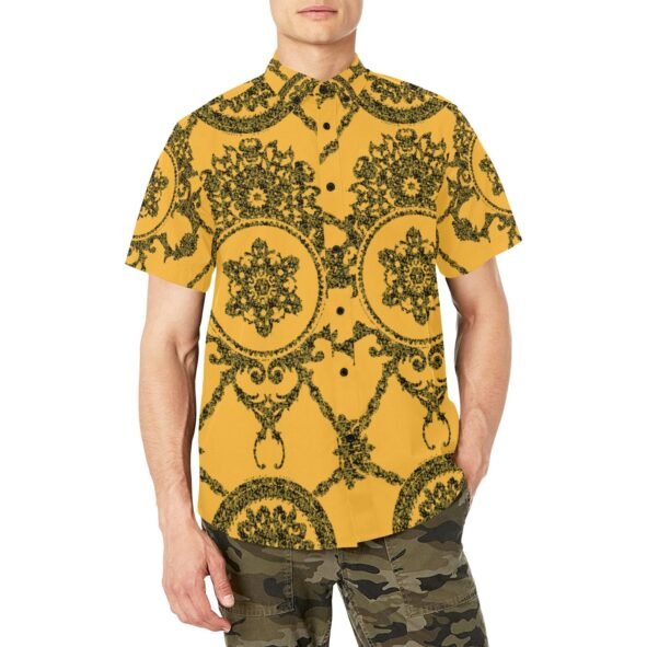 Men's AOP Short Sleeve Shirt with Chest Pocket (T53)