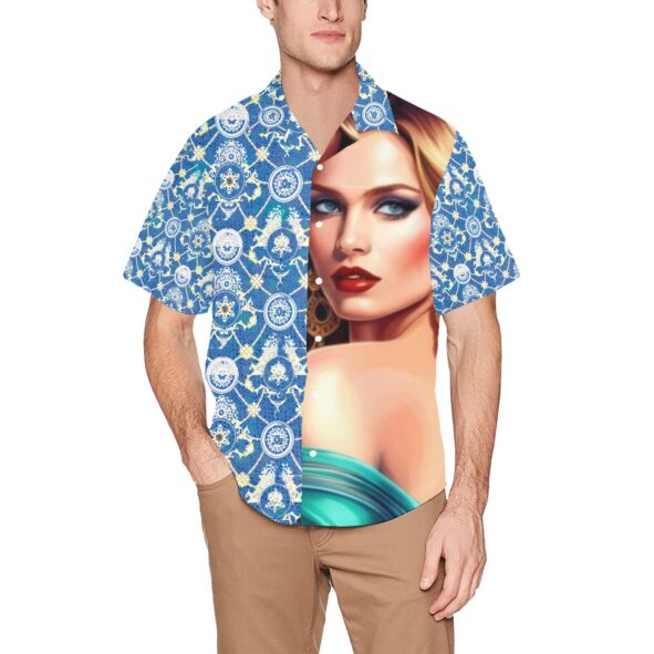 FullbreedCustom Men's All Over Print Hawaiian Shirt With Chest Pocket(ModelT58)