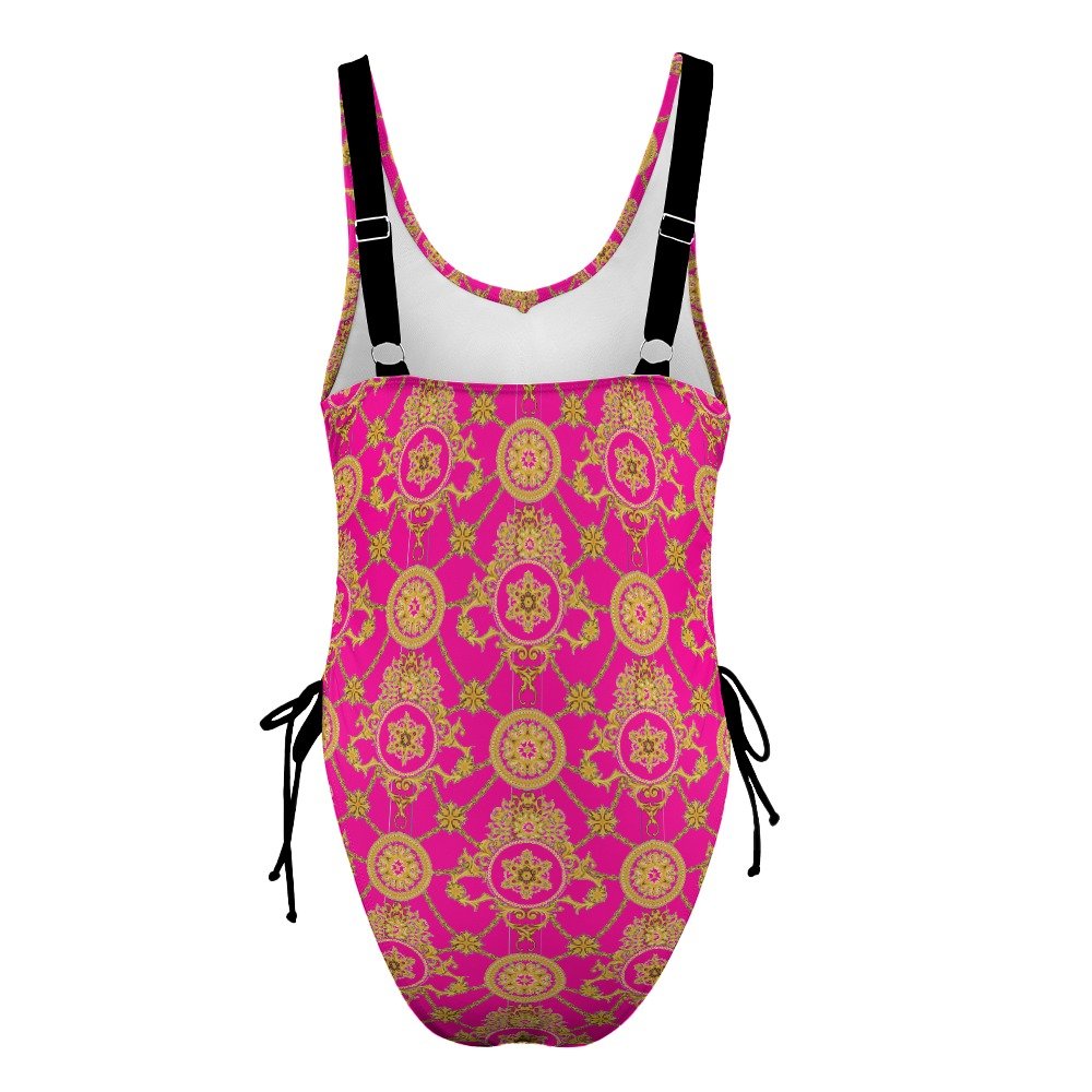 fullbreedcustom Ladies Polka Dot One Piece Swimsuit - Image 8