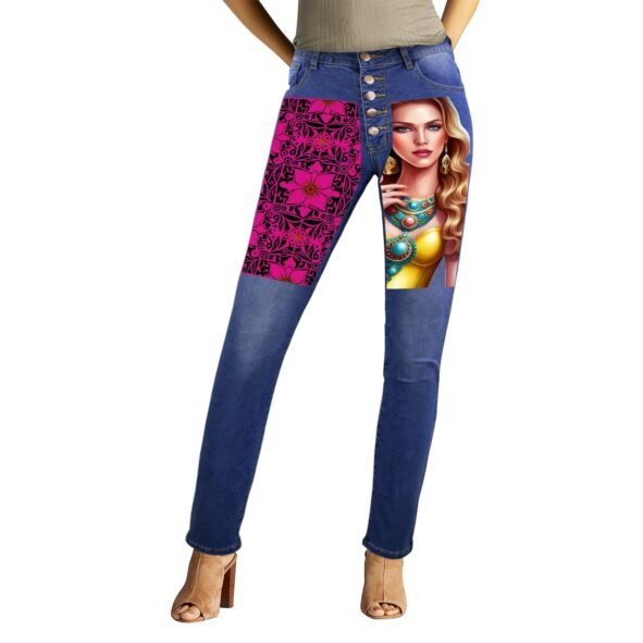 fullbreedcustom Women's Jeans (Front&Back Printing)